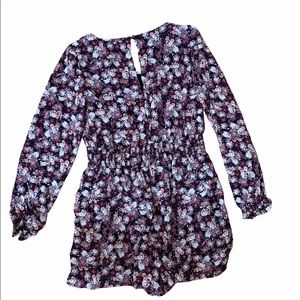 Xhilaration Floral Long-sleeve Romper